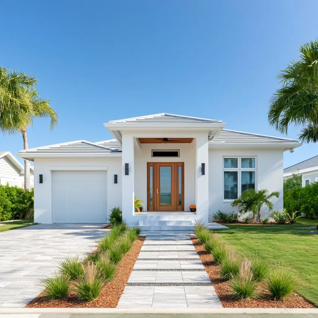 Beautiful Home with Paster Based White Walls